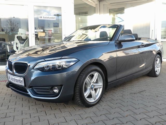 BMW 220i Cabrio Sport-Aut. Advantage Navi LED Tempo.