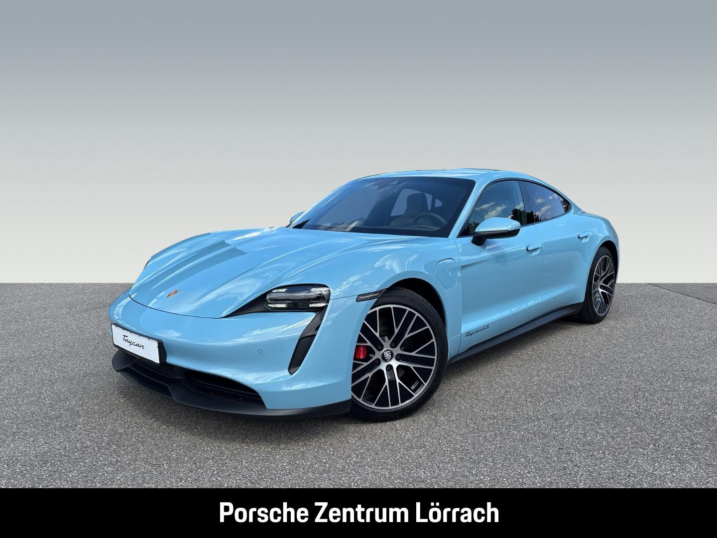 Porsche Taycan 4S Frozenblue BOSE Rückfahrkamera LED