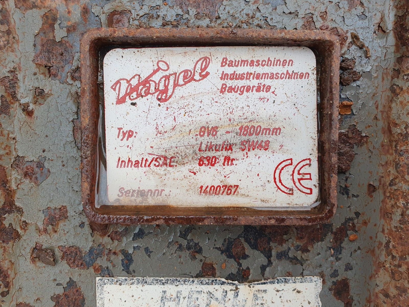 Fahrzeugabbildung Andere Nagel hydraulischer Grabenräumlöffel / SW48