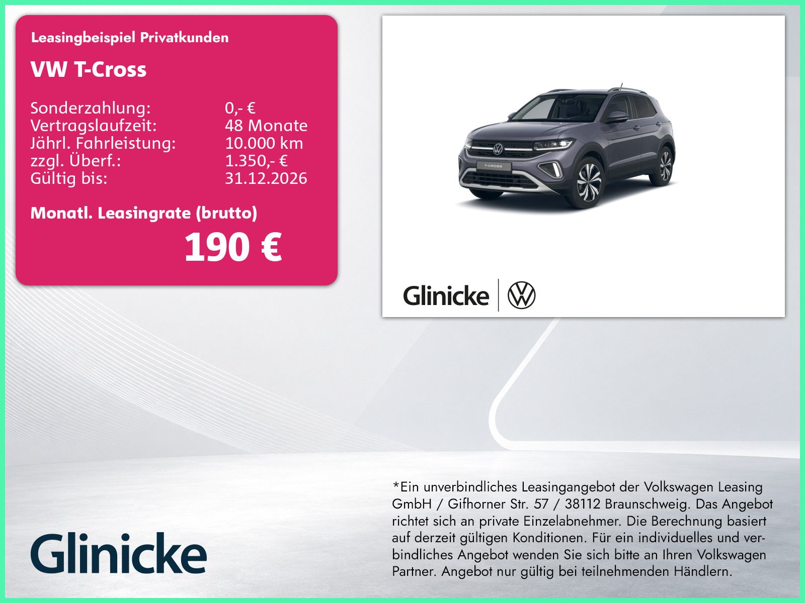 Volkswagen T-Cross Style 1.0 l TSI 85 kW (116 PS) 6-Gang