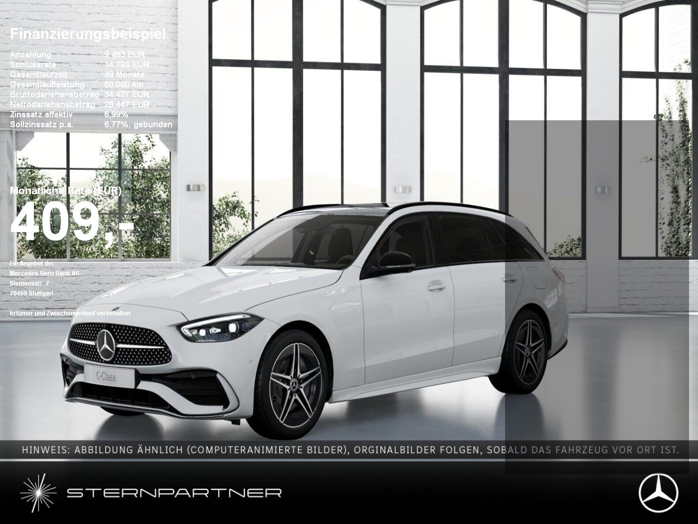 Mercedes-Benz C 300 e T AMG+NIGHT+VOLLLEDER+PANO+AHK+360°