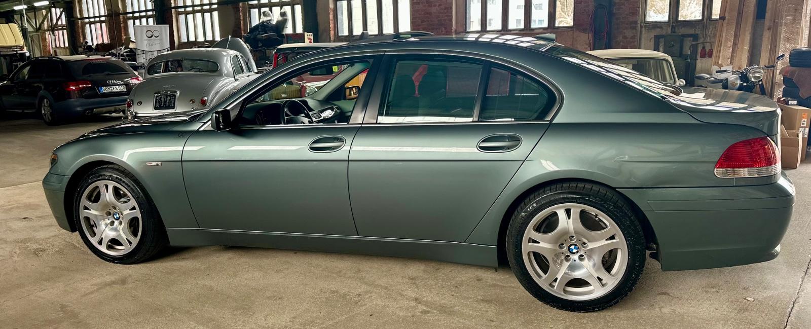 BMW 745i E65 V8 Prins LPG schiefergrün Top Zustand!