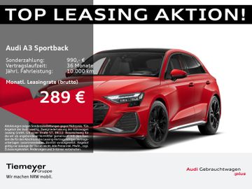 Audi Leasingangebot: Audi A3 Sportback 30 TFSI S LINE LM18 AHK PANO HuD SO