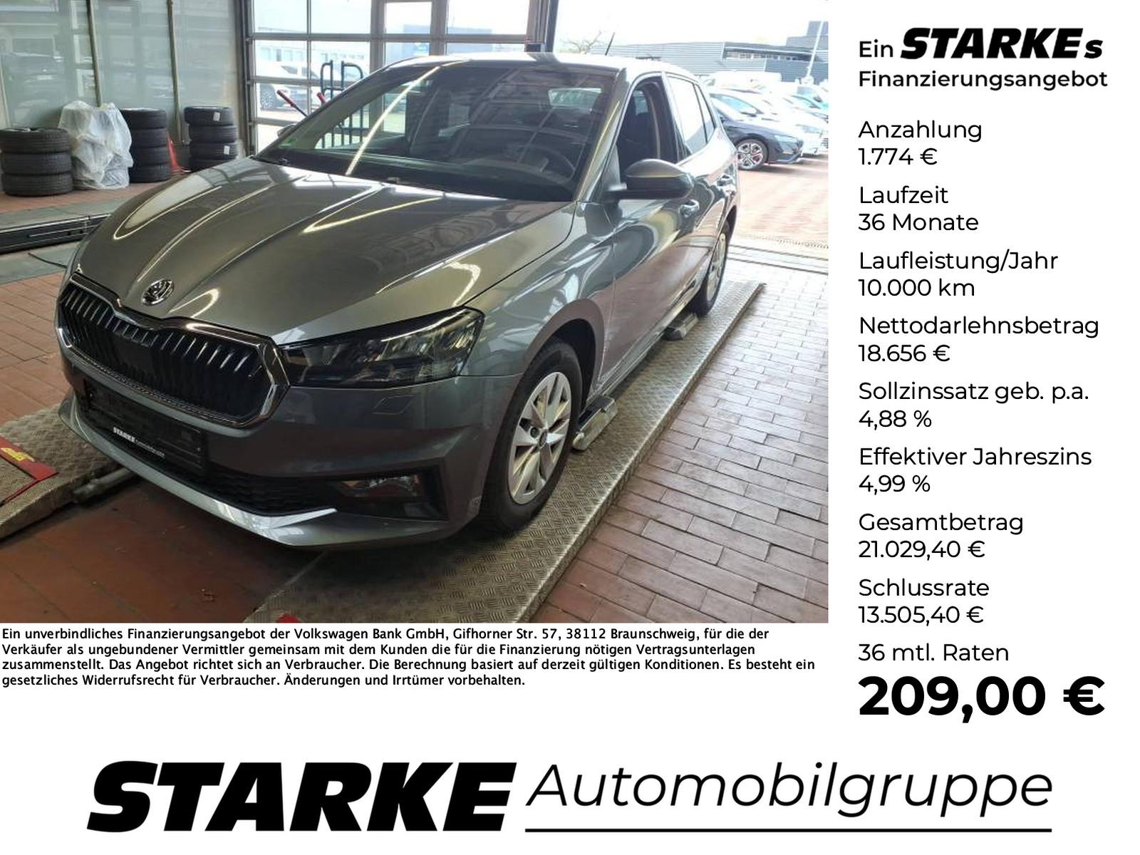 Skoda Fabia 1.0 TSI DSG Selection  LED PDC LM Tempo Kl
