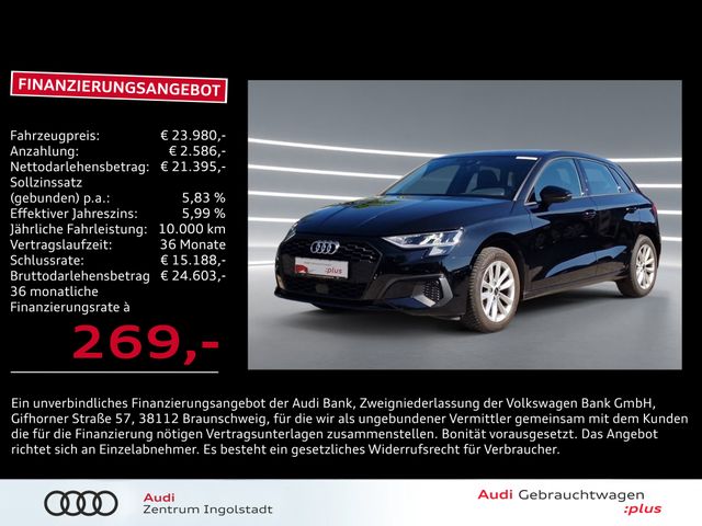 Audi A3 Sportback 30 TDI 2xPDC Sportsitze 2-Zonen SHZ