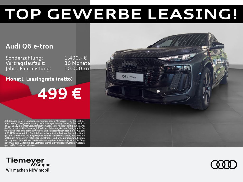 Abbildung Leasingangebot Audi Q6 e-tron performance 2x S LINE AHK PAN BuO HuD