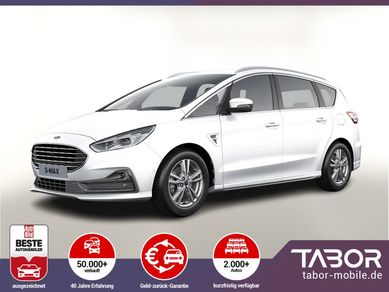 Ford S-Max 2.5 190 FHEV CVT Tit. LED Nav Kam SHZ 17Z