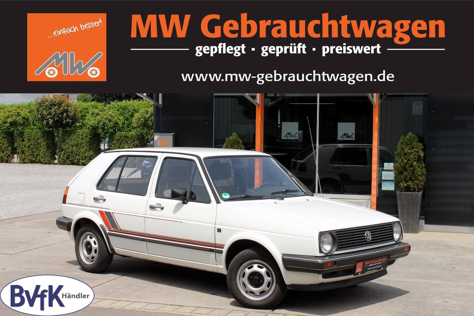 Fahrzeugabbildung Volkswagen Golf II 1,3 40KW 5-Türer Braun-Design Oldtimer