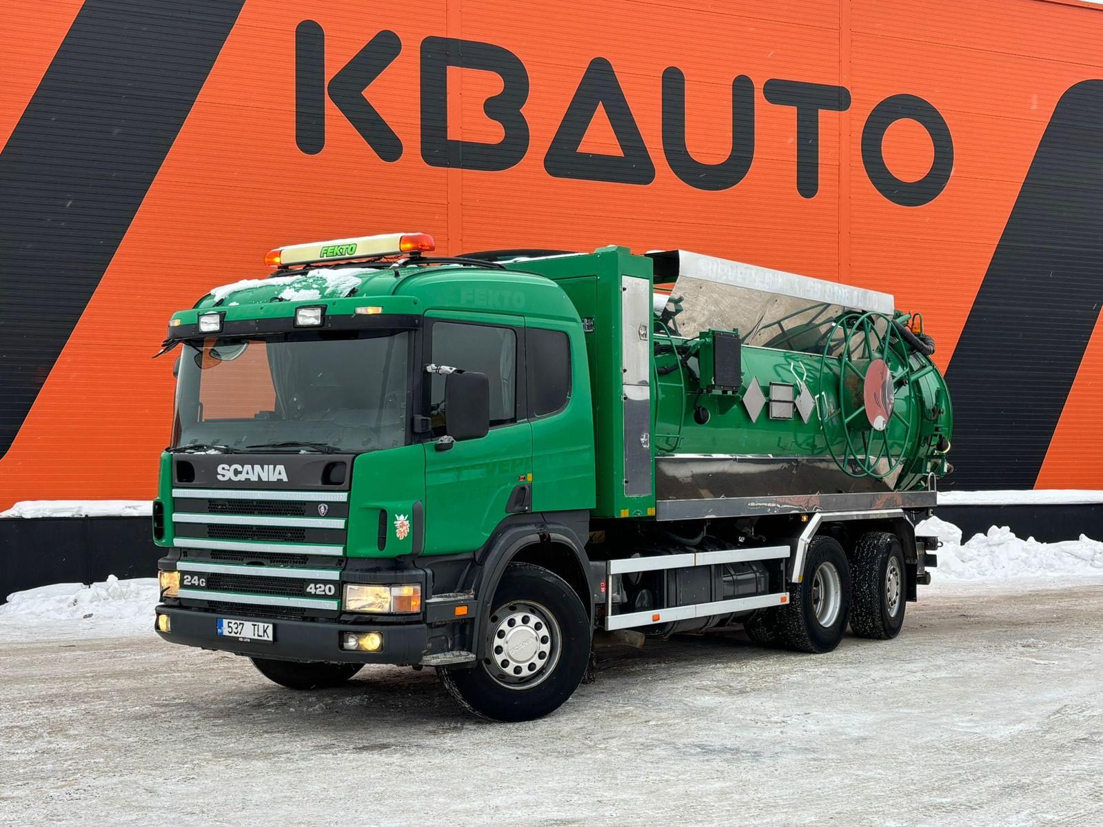 Scania P 124 6x2*4 ADR Rolba TANK 8000 l + 8000 l / VAC