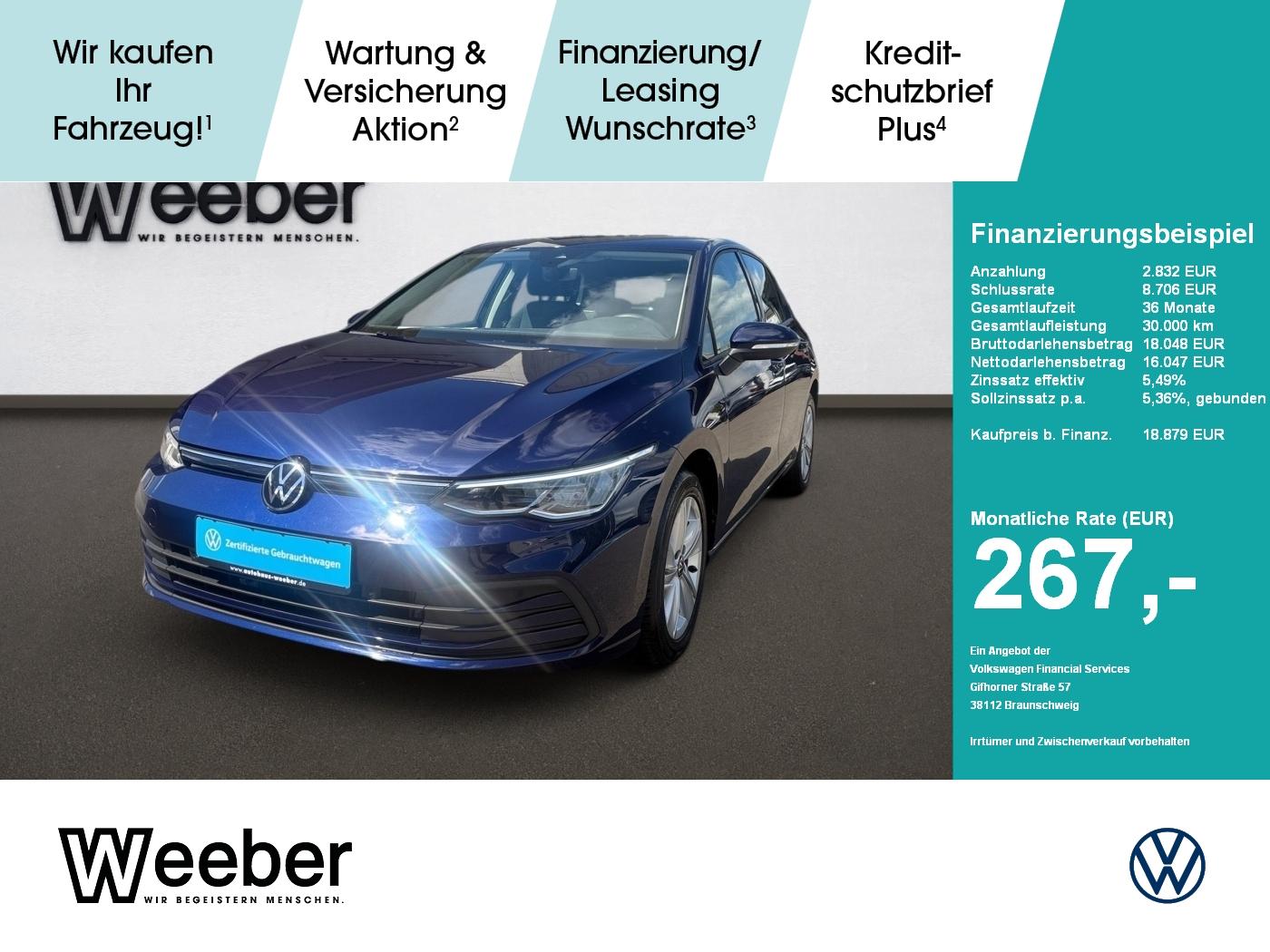 Volkswagen Golf Life *AHK*STHZ*APP CONNECT*4x SHZ*ACC*PDC*