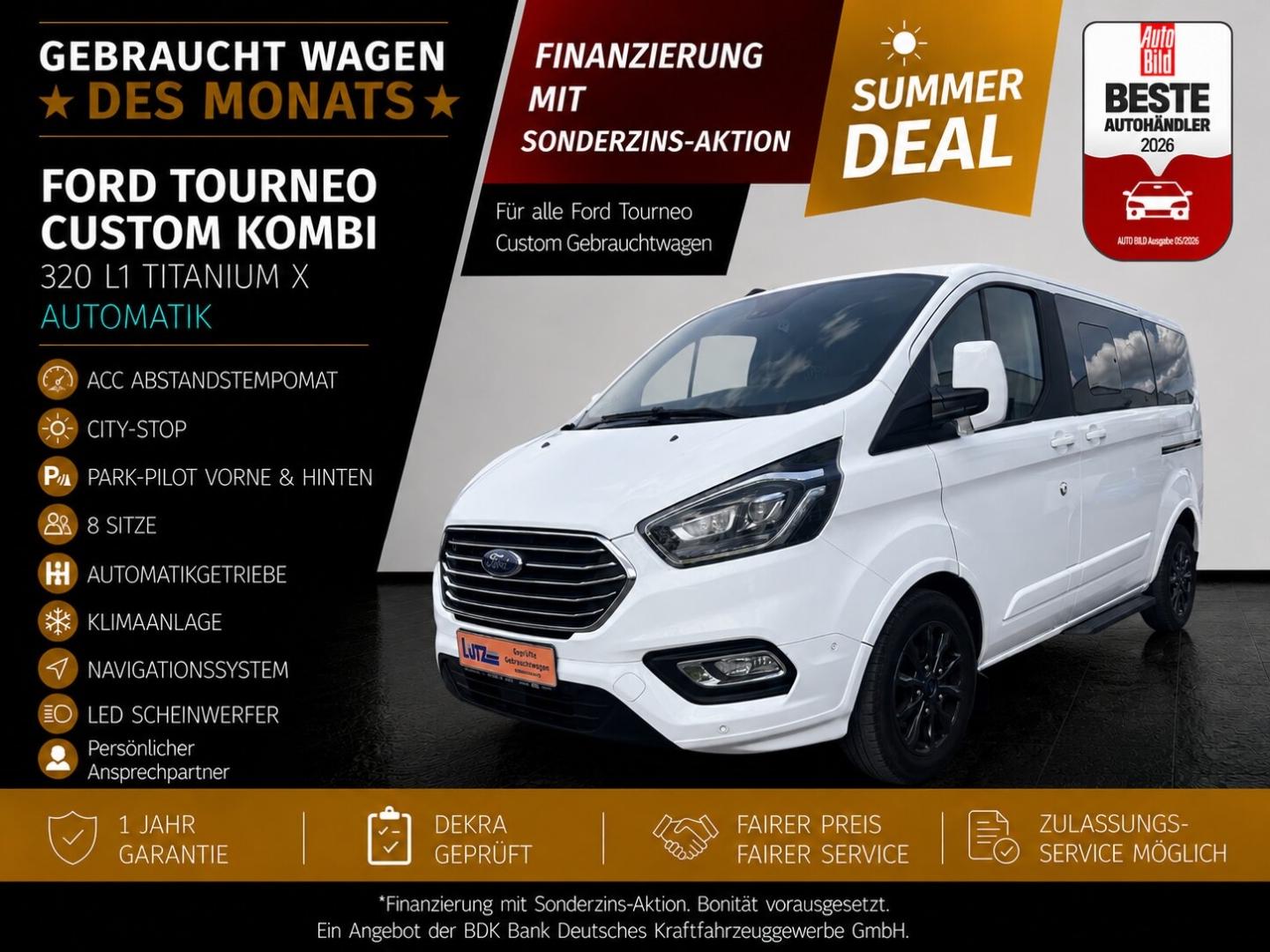 Ford Tourneo Custom Kombi 320 L1 Titanium X Automatik
