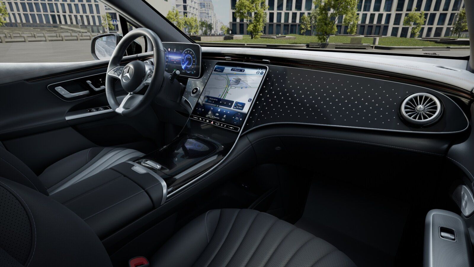 Mercedes-Benz EQE 350 350 4M smaragdgrün AIR Burmester Sitzkli foto 9