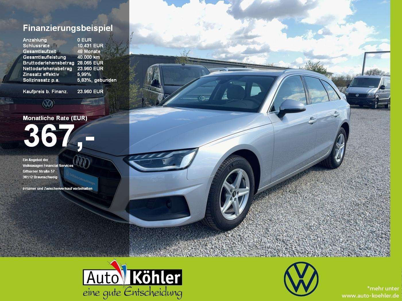 Audi A4 Avant TDI S-tronic Kamera/Pano/Akustikglas