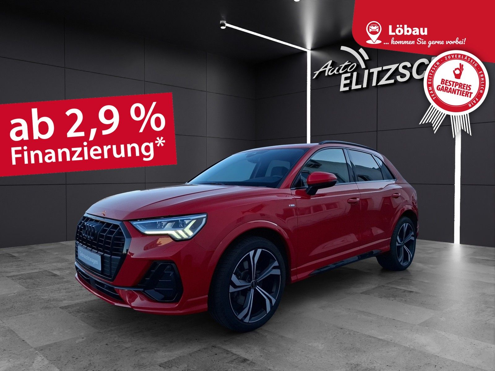 Fahrzeugabbildung Audi Q3 45 TFSI quattro S-Line Standhzg Matrix AHK Na