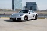 Porsche 718 Cayman S Sportchrono - silberne Porsche Cayman