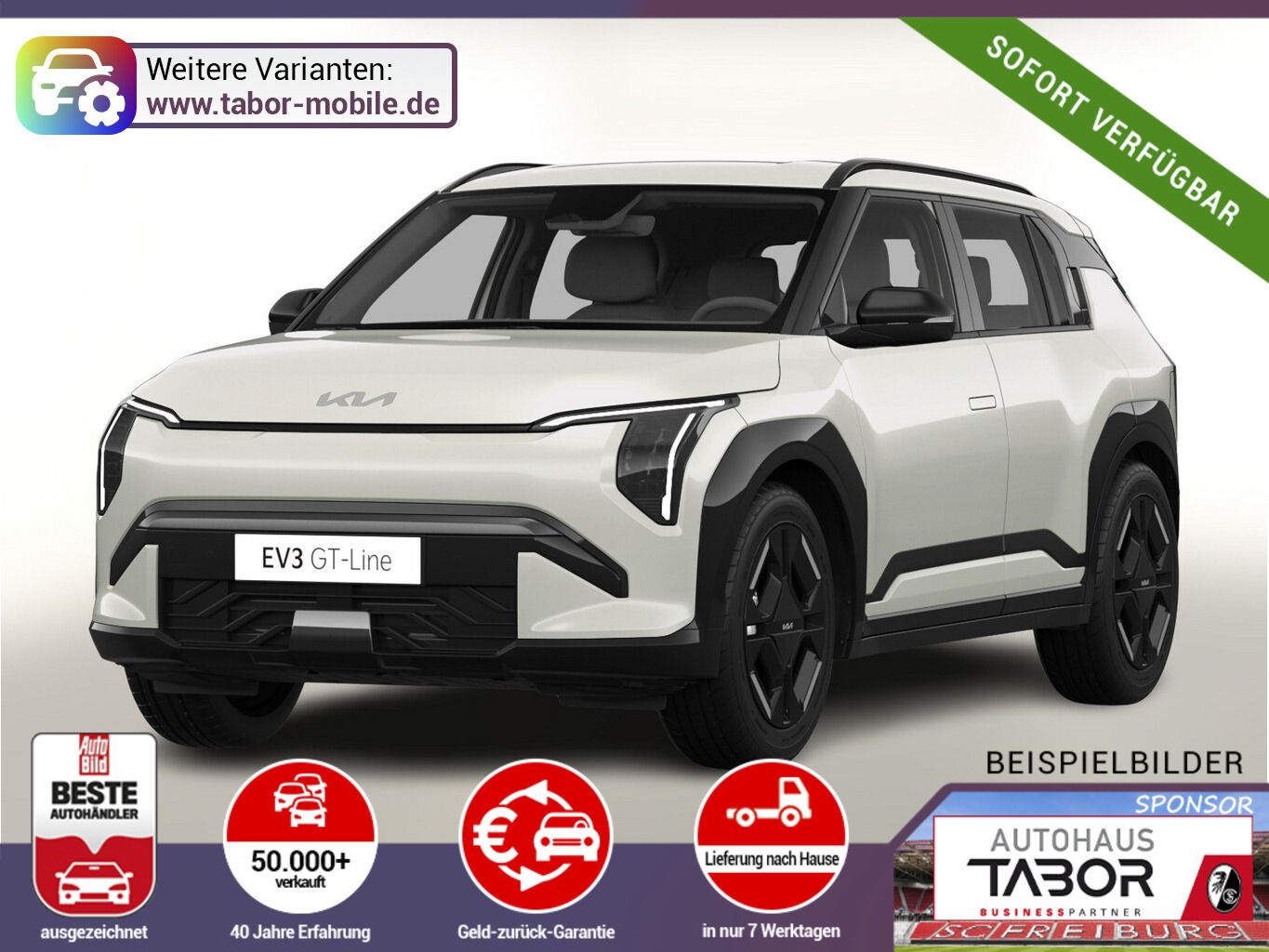 Kia EV3 81,4kWh GT-Line LED+ ACC Wärmep eHK Keyl SHZ