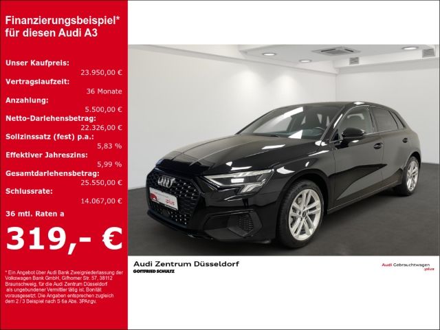 Audi A3 SPORTBACK 30 TFSI CARPLAY MMI SZH SPORTSITZE