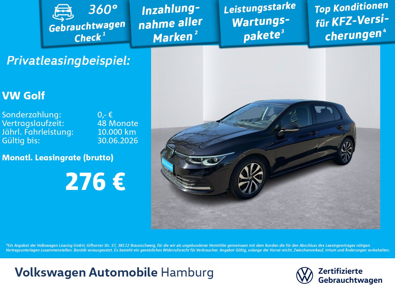 Volkswagen Golf VIII 2.0 TDI Active DSG AHK Navi Rückfkamer