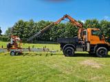 Mercedes-Benz Unimog mit Kran und 60 Km/h Zulassung - Mercedes-Benz Unimo
