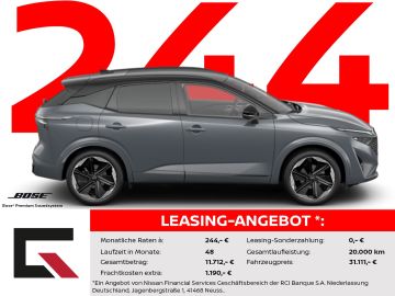 Nissan Leasingangebot: Nissan Qashqai N-DESIGN 158PS Automatik Winter BOSE/360