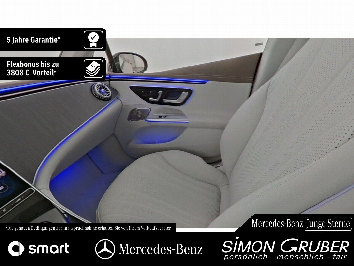 Fahrzeugabbildung Mercedes-Benz EQE 350+ AMG Pano HUD Burm Sitzklima Massage
