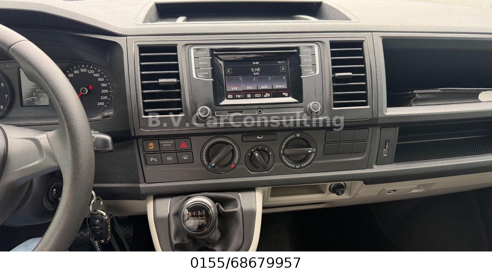 Volkswagen T6 Transporter Kasten/Kombi FWD*1Hand*87TKM*8Fac
