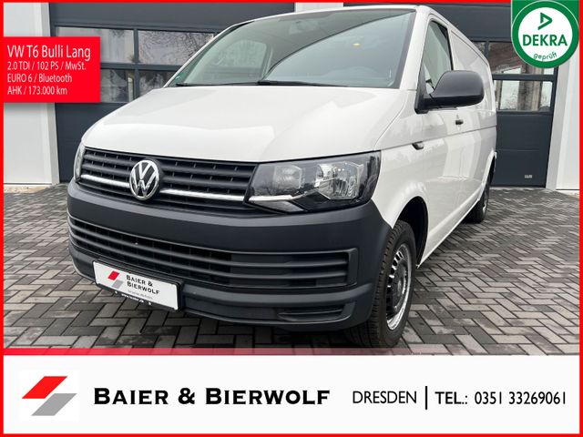 Volkswagen T6 Transporter Kasten Lang Klima AHK MwSt.