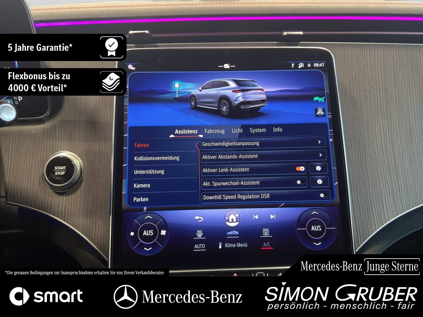 Fahrzeugabbildung Mercedes-Benz EQE 350 4M SUV AMG DigiLight 360 ACC 21Zoll