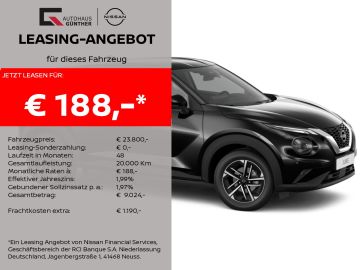 Nissan Leasingangebot: Nissan Juke N-CONNECTA DCT-Automatik Winter/Carplay/RFK
