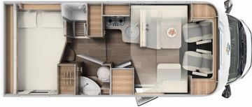 Carado T 334 SAT TV Fahrradtr. Automatik Hubbett Kamera