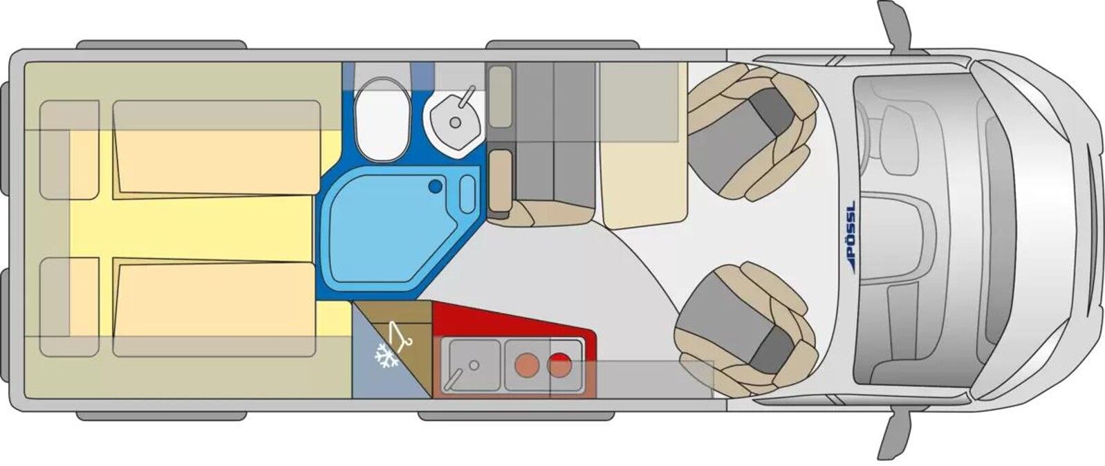 Fahrzeugabbildung Pössl Roadcruiser XL 165 PS AHK,Markise,Navi,Kamera