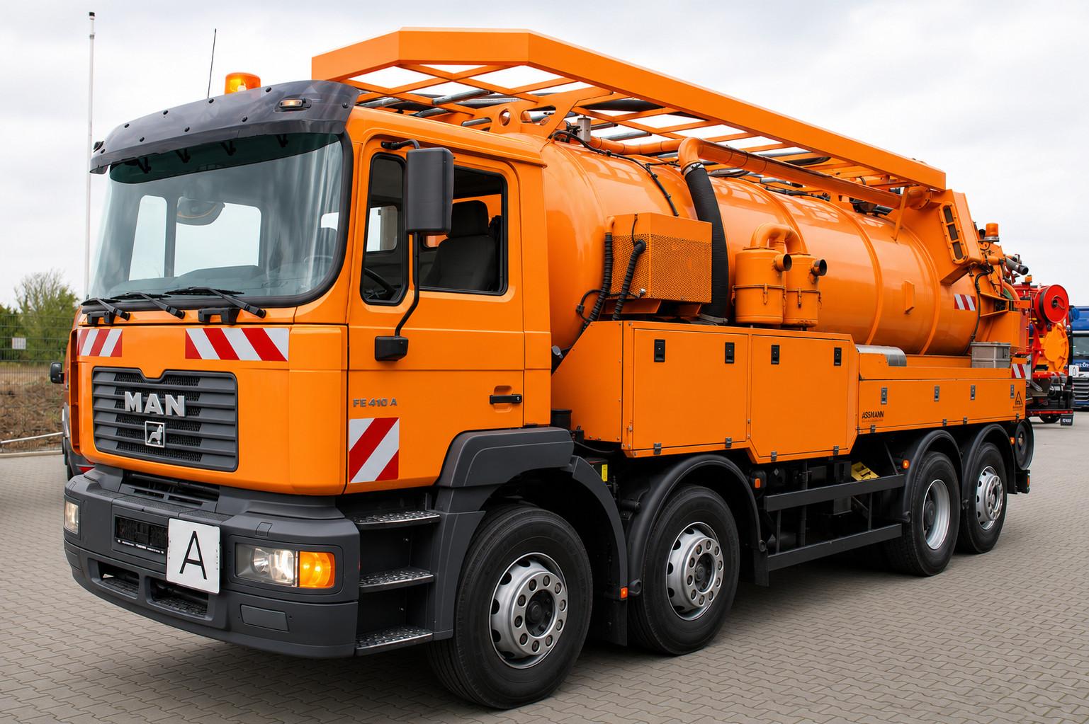 MAN FE 32.410 A 8x2 Assmann 15m³ Saug u.Druck INOX