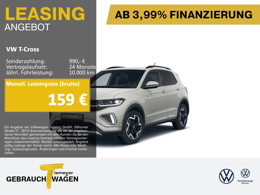 Volkswagen T-Cross 1.0 TSI R-LINE KAMERA AHK IQ.DRIVE NAVI
