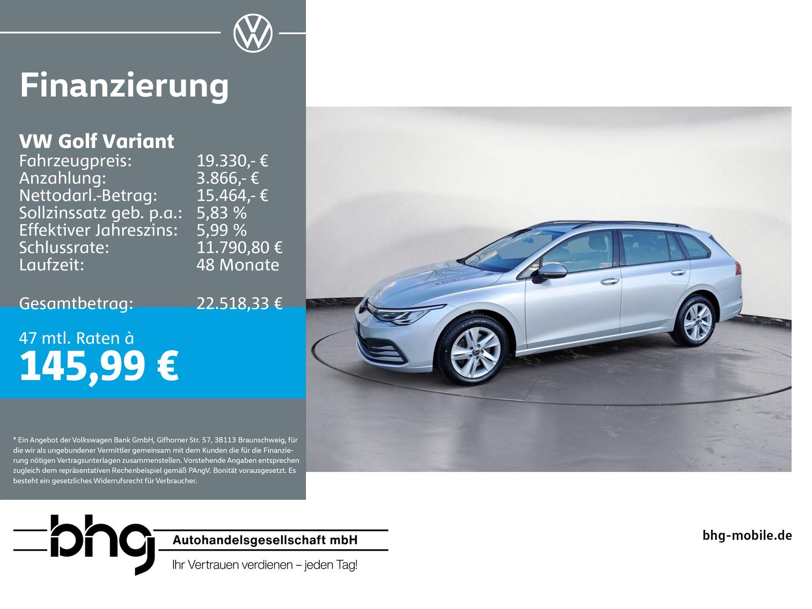 Volkswagen Golf Variant 2.0 TDI Life *NAVI*ACC*APP-CONNECT*