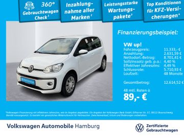 Volkswagen Leasingangebot: Volkswagen up! 1.0 5-Gang Klima Sitzhzg Ganzjahresreifen