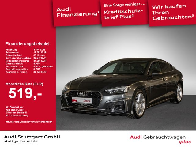 Audi A5 Sportback 40 TFSI S line Laser virtCo Kamera