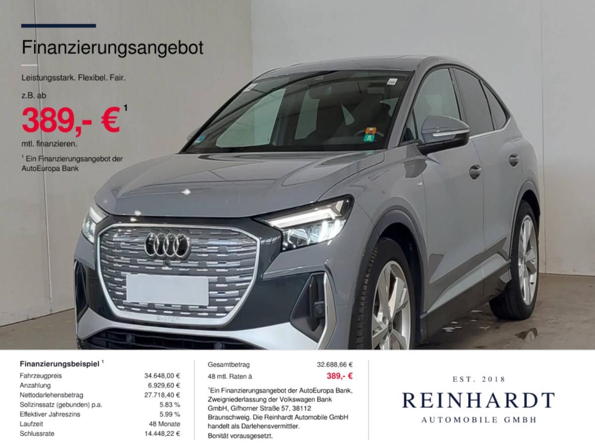 Audi Q4 E-TRON SPORTBACK 40 S LINE TEMPO./PANO/MEMORY