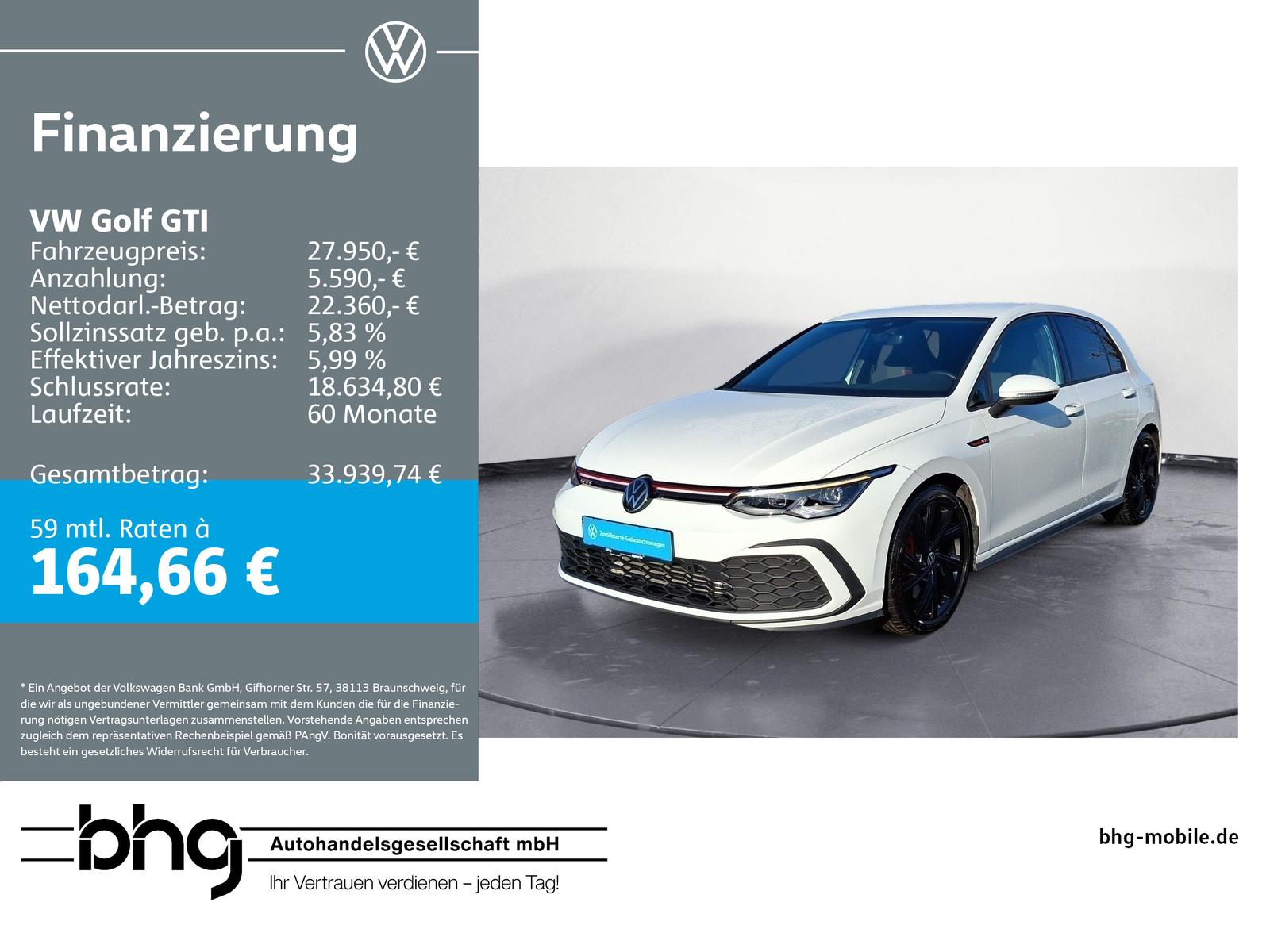 Volkswagen Golf GTI DSG Winter-Paket Navi LED-Plus LaneAssi