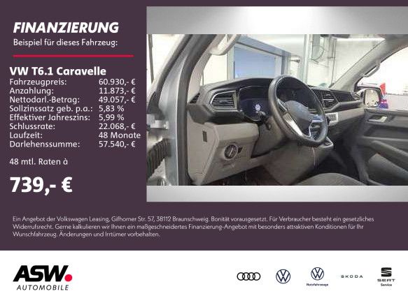 Volkswagen T6.1 Caravelle Comfortline LANG 2.0 TDI DSG NAVI