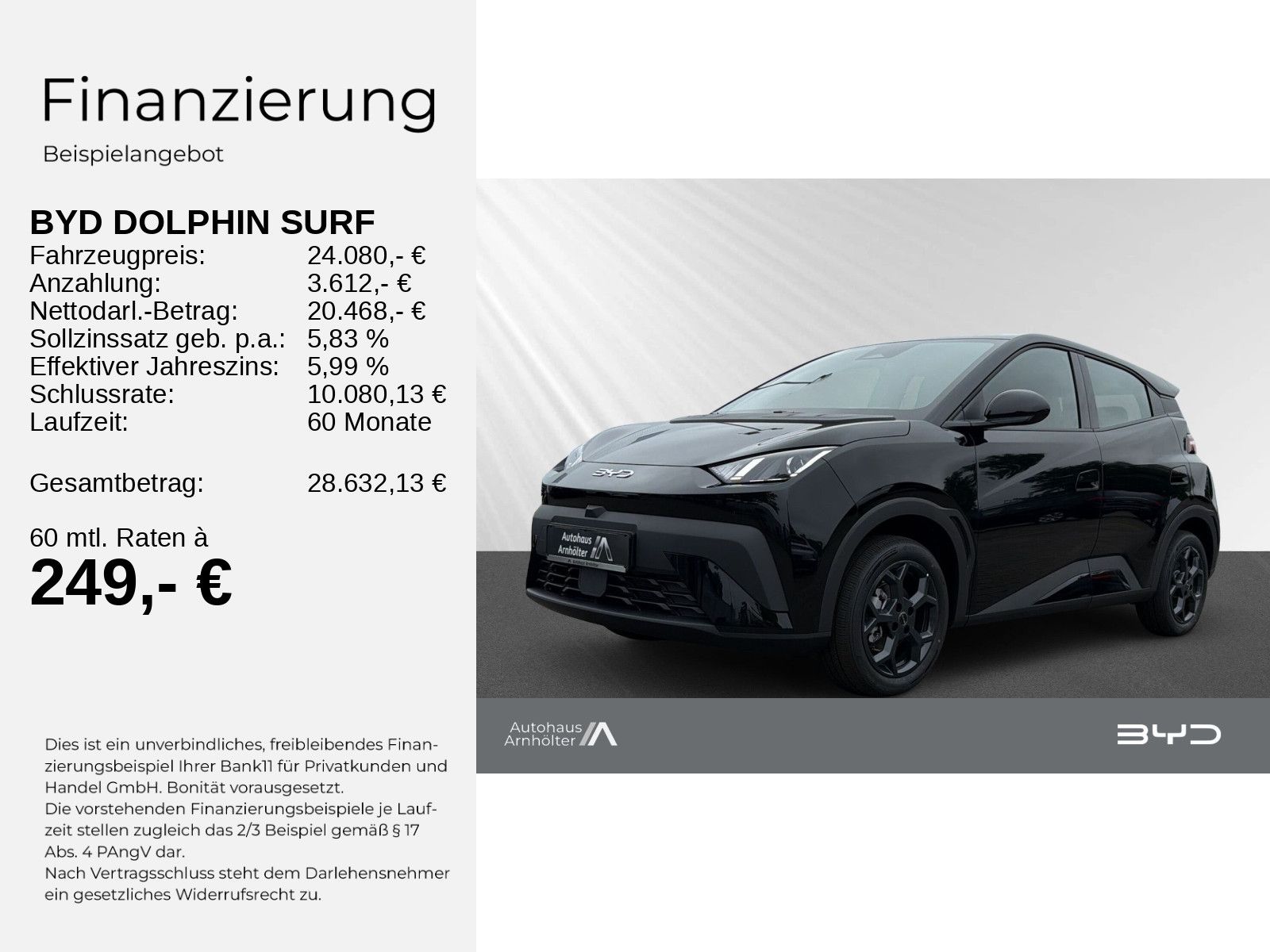 BYD Dolphin Surf Boost+KAMERA+TOUCH+NAVI+BLUETOOTH++ imagem 2