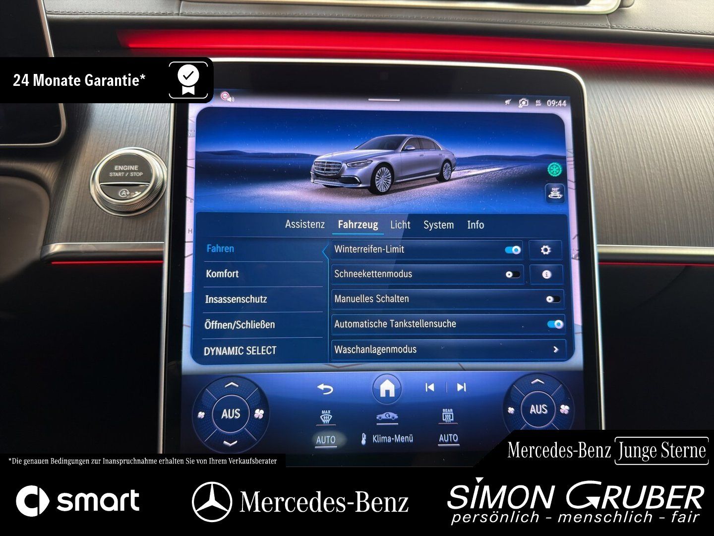 Fahrzeugabbildung Mercedes-Benz S 580 4M Lang AMG Exklusiv Chauffeur Executive