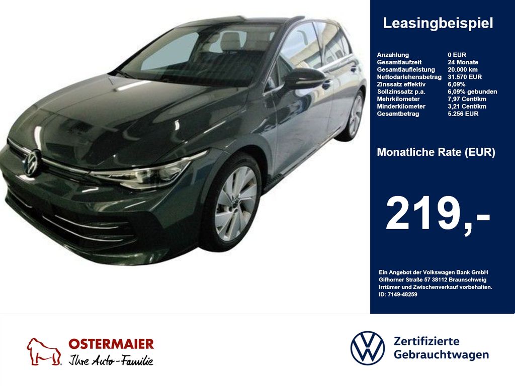 Golf VIII STYLE 1.5eTSI 150PS.DSG.LED.NAVI.5JGAR
