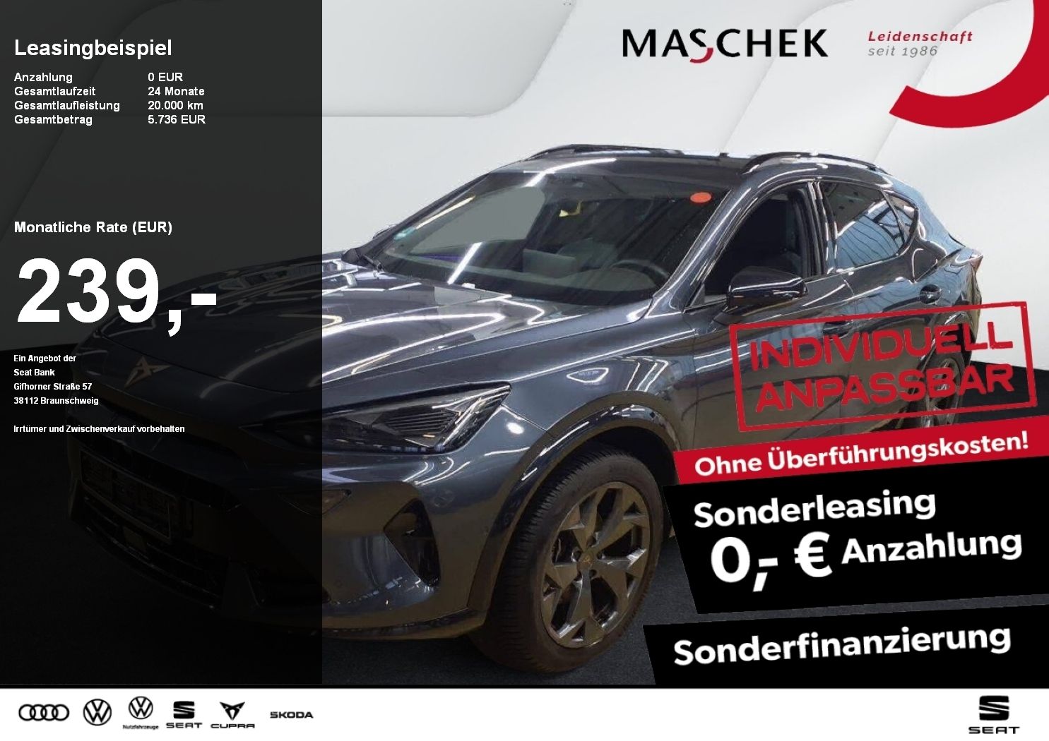 Cupra Formentor 1.5 eTSI DSG Sitzh. 360° MFL ACC Ambie