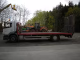 Mercedes-Benz Axor 1833, Maschinentransporter, Rampen, Winde - Tieflader Rampen