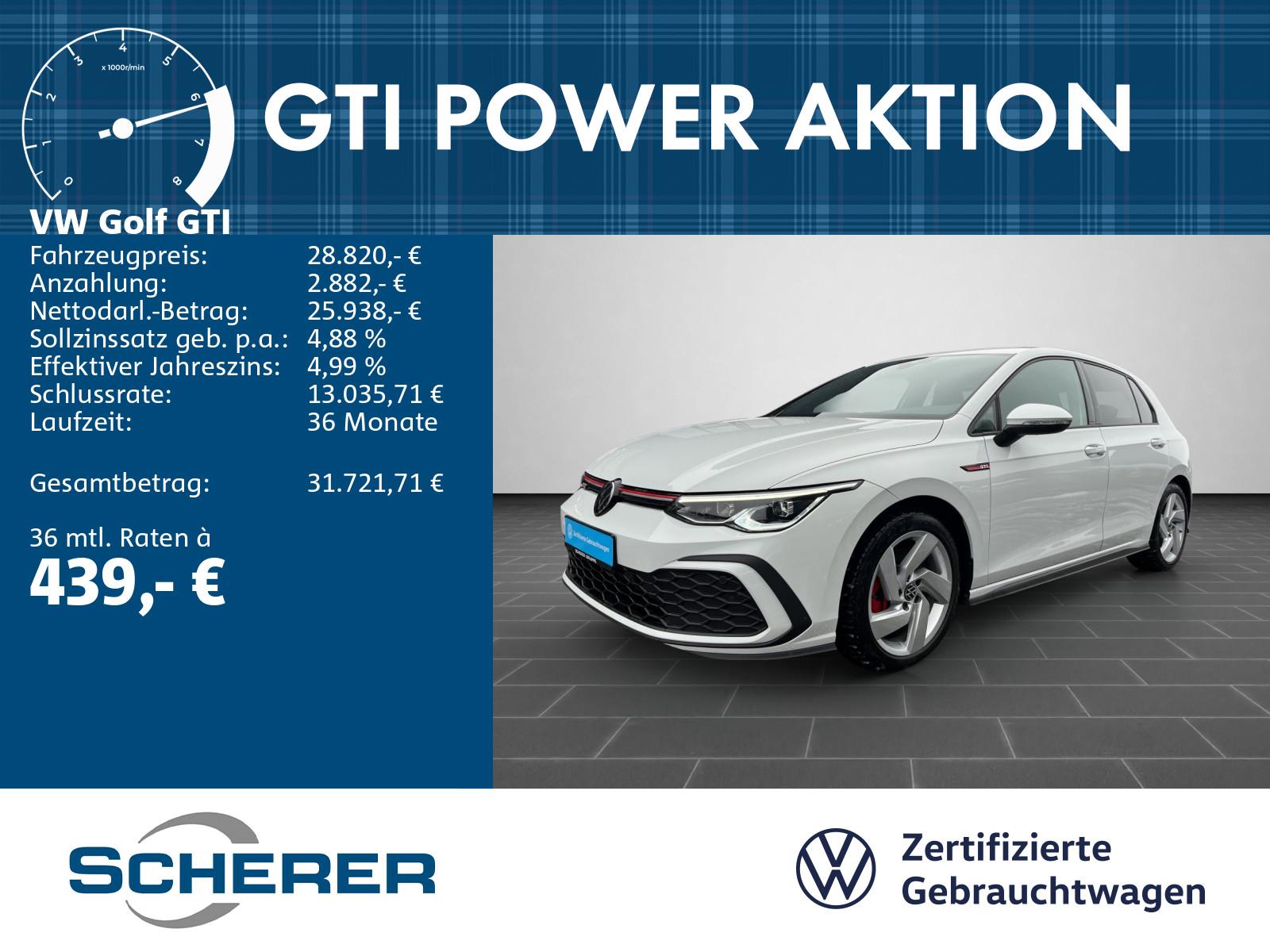 Volkswagen Golf VIII GTI OPF 2,0 SHZ KAM ACC EPH LED Plus