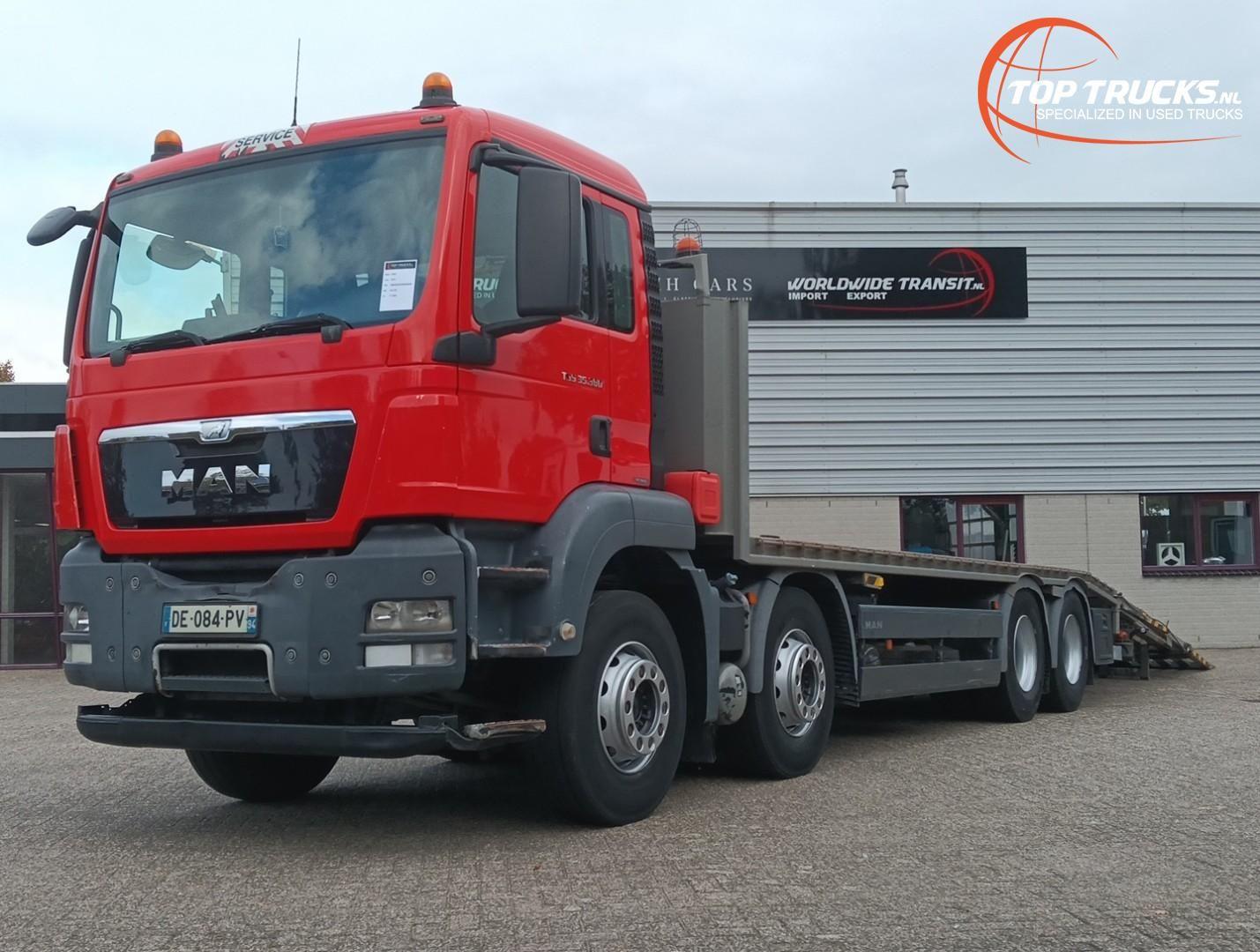 MAN TGS 35.360 8x2 - Maschinentransporter, Laderampe