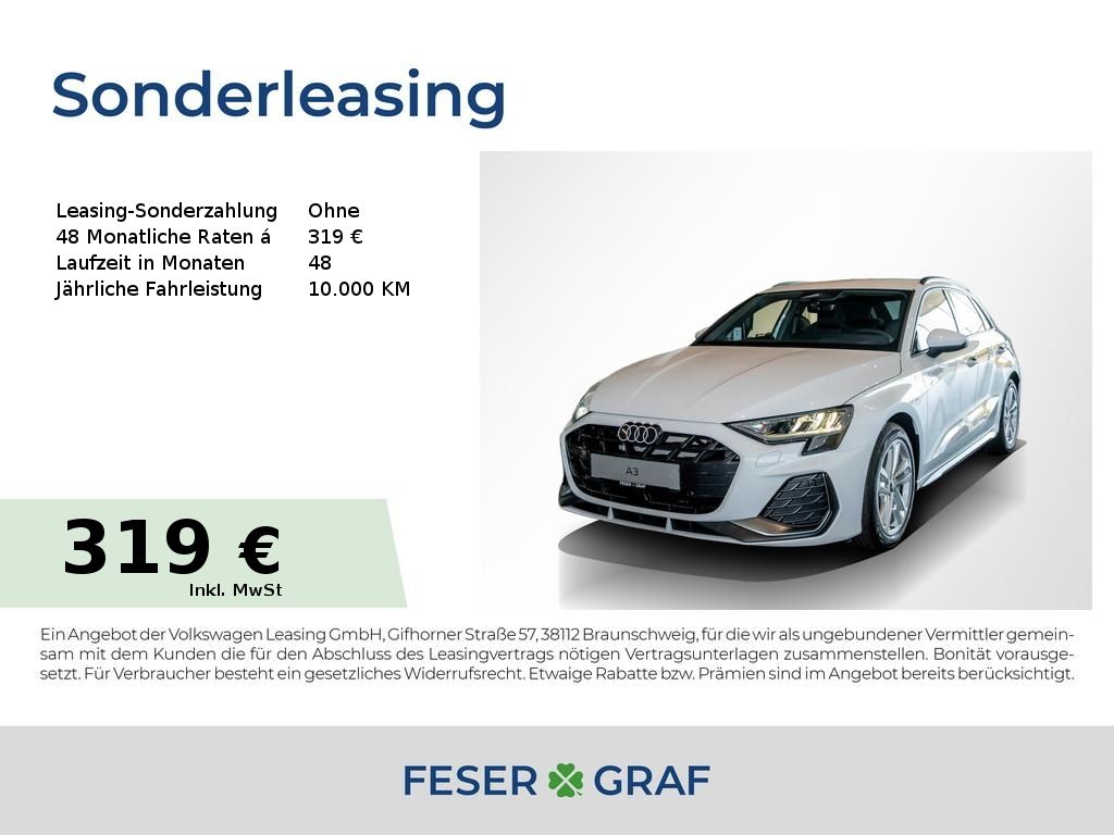 A3 Sportback TFSI S tronic S line/Tech/SHZ/17"