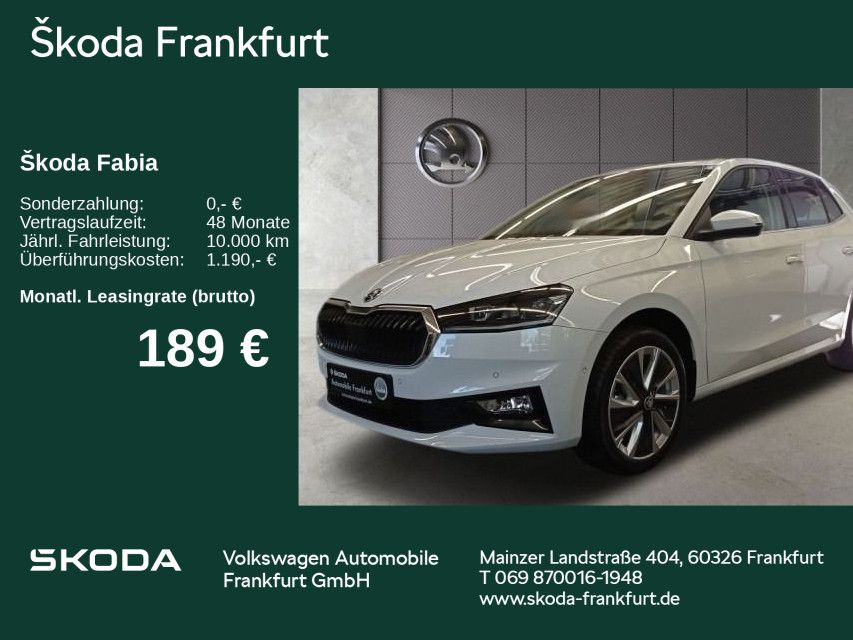 Skoda Fabia Drive 1,0 80PS 5x Lieferung Okt.