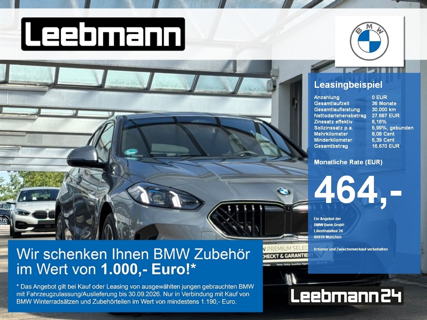 BMW 120d M-Sport Pro HUD/HK Finanzierung ab 0,49%