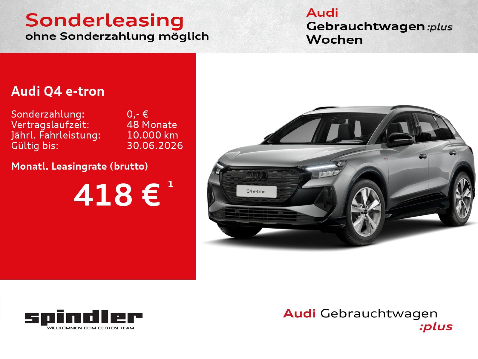 Audi Q4 e-tron S-Line 45/ Standklima, 360°, Navi, LED